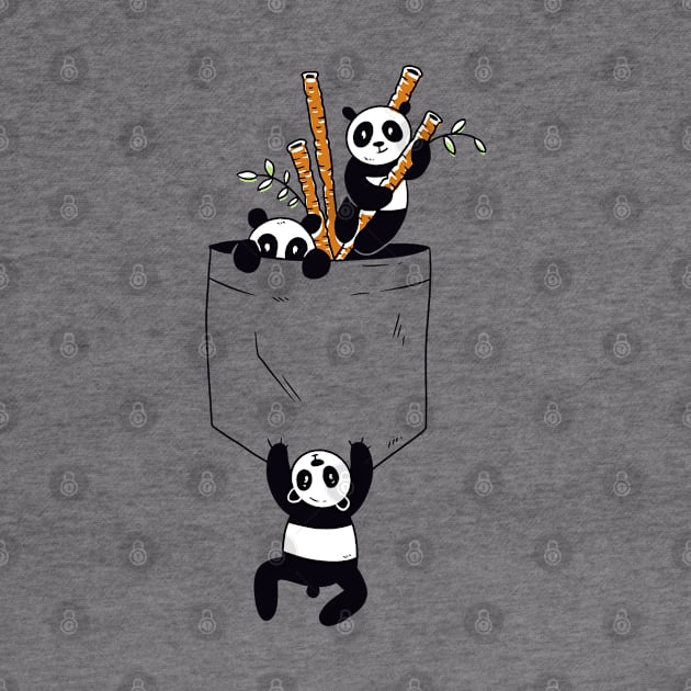 Cute Pandas Playing in Pocket!! - Animal Lover by Artistic muss